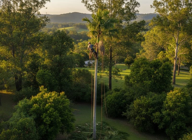 Palm Tree Removal performed by Bendigo Arborist in the Bendigo